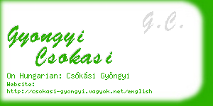 gyongyi csokasi business card